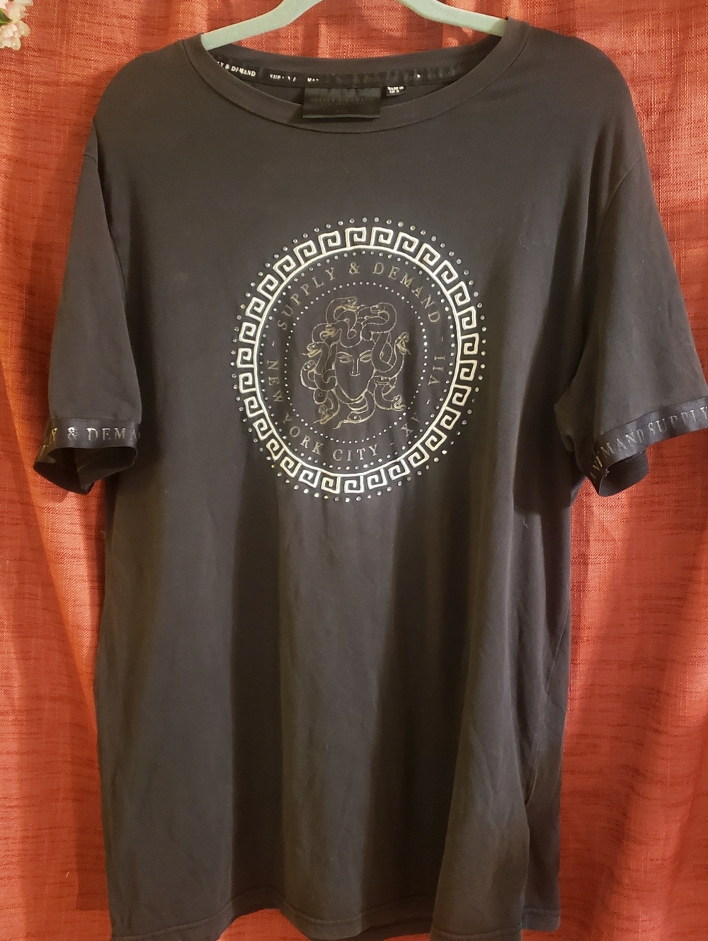 Wicked Supply & Demand NYC Medusa Snakes Studded Streetwear S/S Tee: Men's XXL
